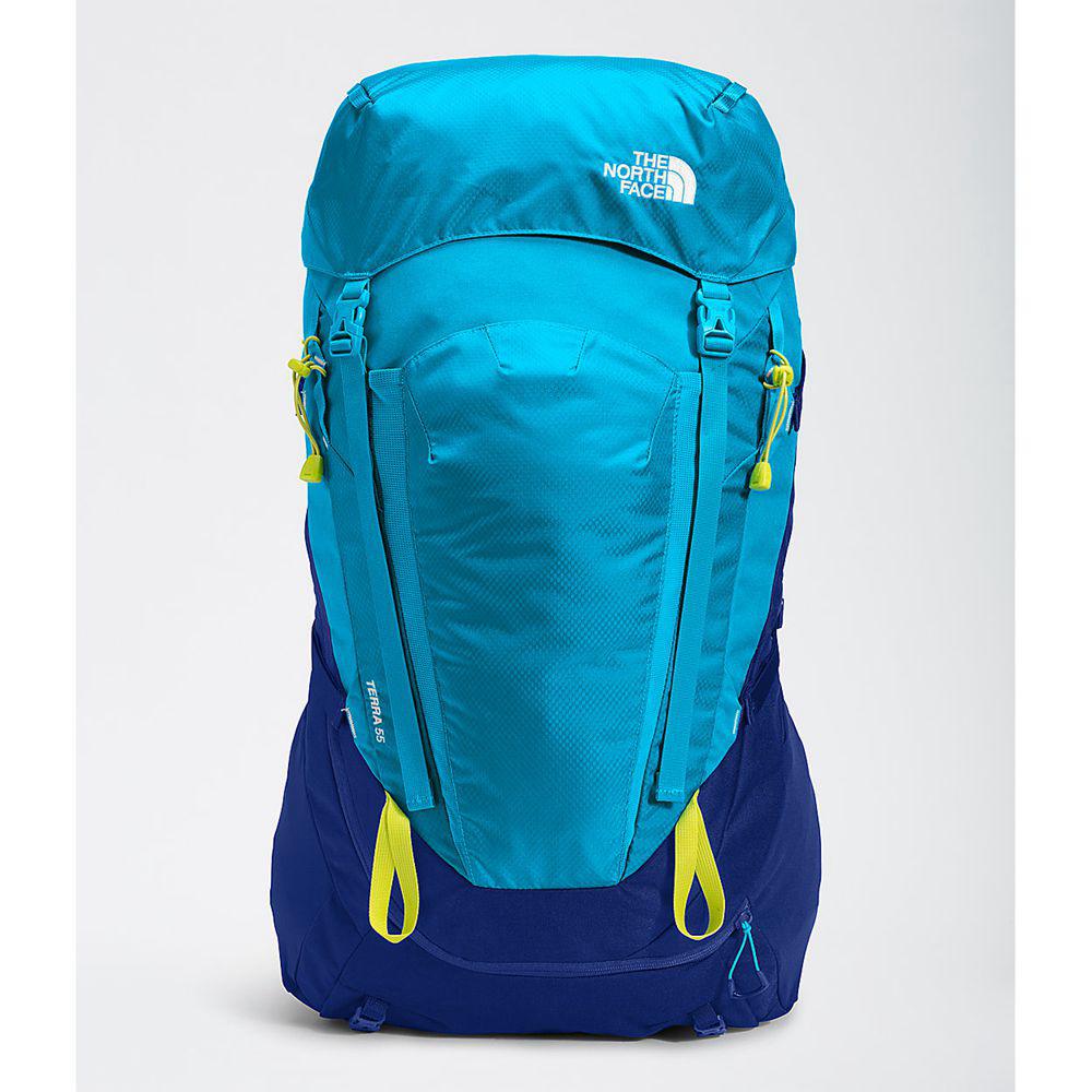 The North Face Terra 55 Παιδικα Σακιδιο Πλατησ - Μπλε / Πρασινο (GDQC61935)